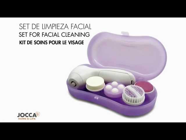 Jocca Limpiador Facial Eléctrico 3V + 4 Cabezales video