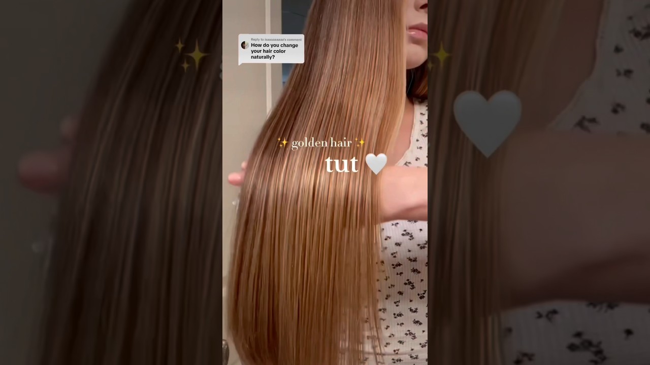 how i give myself natural golden highlights ✨