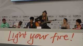Eurovision 2012 : Soluna Samay - Should've Known Better Acoustic At Press Conference