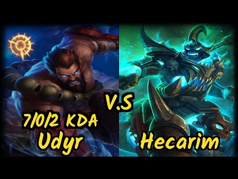 Zuao (UDYR) vs HECARIM - 7/0/2 KDA JUNGLE GAMEPLAY - BR Ranked DIAMOND