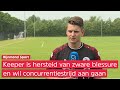 Sparta-doelman Coremans terug na blessure: 'Doel is altijd om eerste keeper te worden, ook dit jaar'