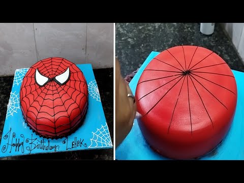 Spider Man Cake Decorating With Chocolate Cake |Spider Man Cake Design |Spider Man Birthday Cake