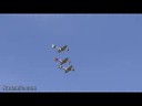 Massive P-51 Takeoff and Flyby !