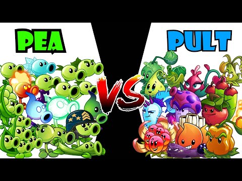 Plants Tournament Team PEA vs Team PULT - Who Will Win? - PvZ 2 - Team Plant vs Team Plant