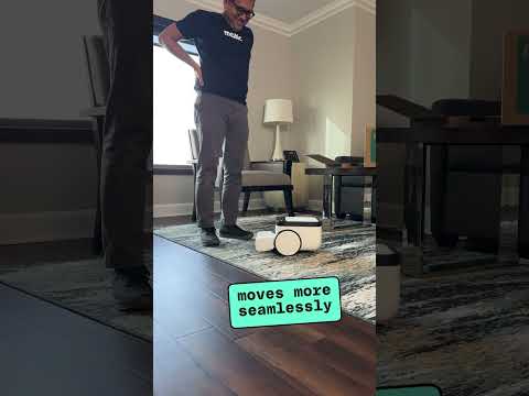 Video Thumbnail: The Matic robot vacuum at CES 2024 is definitely not crying over any spilled messes, milk included.