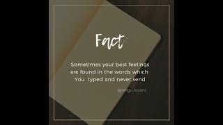 True facts/quotes/ status🥀 #Amigo Accent