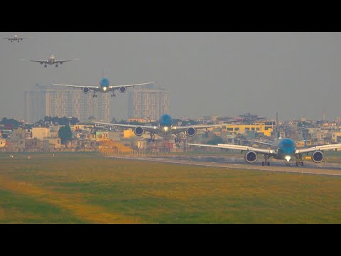 ✈️🇻🇳90 Minutes BUSIEST DEPARTURE & ARRIVAL at HO CHI MINH CITY Airport [SGN/VVTS]