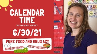 Download Lagu June 30, 2021 - Calendar Time, daily math, learning fun! - Learn at home Thumbnail