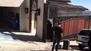 Beverly Hills gates by Mulholland Security Centers.