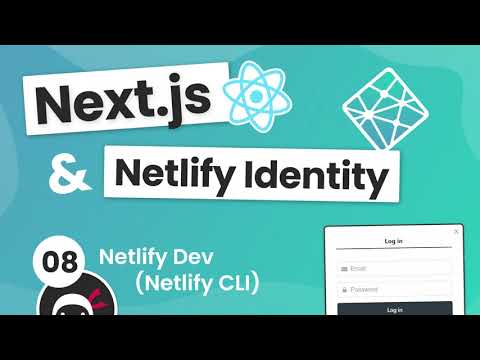 Next js Identity auth Tutorial 8 Netlify Dev