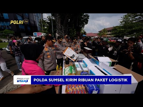 POLDA SUMSEL KIRIM RIBUAN PAKET LOGISTIK, WUJUD SOLIDARITAS KEBANGSAAN UNTUK KORBAN BENCANA