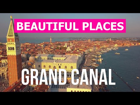 Grand Canal from drone | 4k video | Italy, Venice from above
