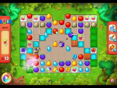 GardenScapes Level 1079 no boosters (21 moves)