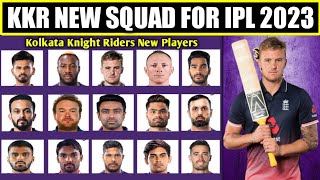 IPL 2023 - KKR New squad | Kolkata Knight Riders New Team TATA IPL 2023 | KKR Squad 2023 | KKR Squad