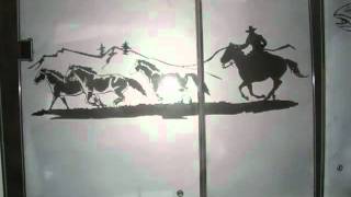 Glass Etchings from Grindstone Engravings