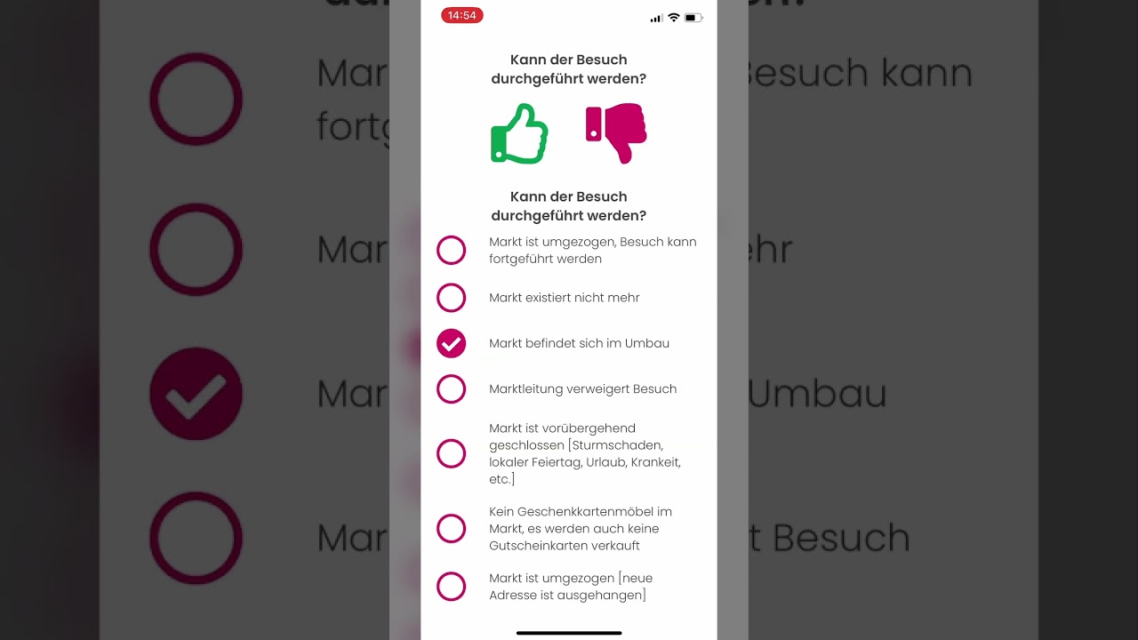 08 - Besuch starten und nicht durchführen