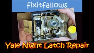 Yale night latch fix repair service. Door lock