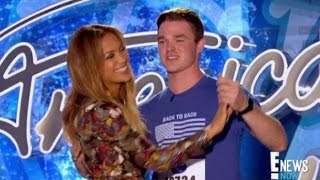 Jennifer Lopez Slow - Dances with an American Idol Contestant!