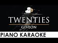 GIVEON TWENTIES Piano Karaoke Instrumental Cover With Lyrics