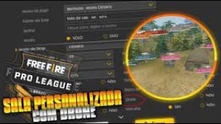 COMO FAZER SALA PERSONALIZADA COM DRONE! IGUAL A PRO LEAGUE 2021 ? FREE FIRE