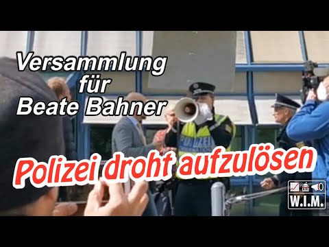 Heidelberg: Polizei droht Versammlung für Beate Bahner aufzulösen. 15.4.2020