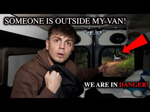The Night We ALMOST DIED Van CAMPING In Haunted DEVILS FOREST - SOMEONE SHOWS UP TO OUR CAMP