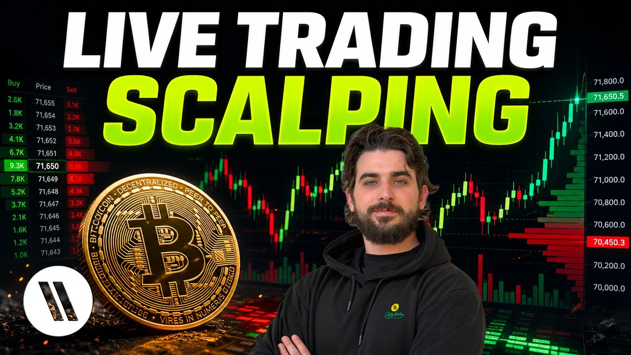 LIVE TRADING e SCALPING BITCOIN CON ANALISI VOLUMETRICA