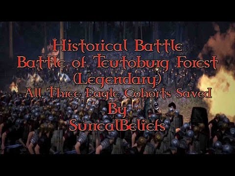 Total War: Rome II - Battle of Teutoburg Forest (Legendary) - All Three Eagle Cohorts Saved