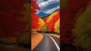 Download lagu colorful Lovely Maples trees road side #travel #nature 🍁red maple leaves mp3