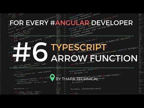 Typescript Tutorial for Beginners in Hindi 6 Arrow Functions in Typescript in Hindi Fat Arrow