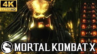 MKX *PREDATOR* KLASSIC TOWER GAMEPLAY!! (WARRIOR VARIATION) 4K 60 FPS (MORTAL KOMBAT XL) 2025