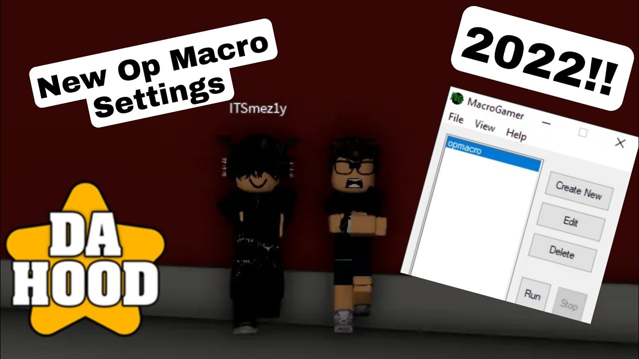 New Fast Macro Settings (Da hood) 2022