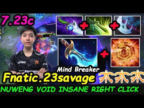 Fnatic 23savage [Faceless Void] Beast Carry Insane Right Click 7.23c Dota 2 pro Gameplay