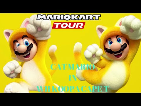 Mario Kart Tour - Cat Mario in Wii Koopa Cape T