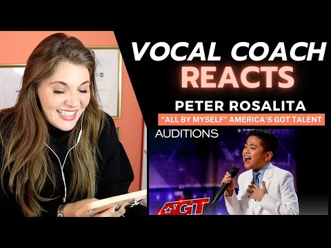 Vocal Coach|Reacts  10-Year-Old Peter Rosalita SHOCKS The Judges With "All By Myself
