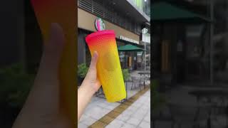 710ml/24oz Tequila Sunset / Mango / Yellow Pink Gradient Studded Cup