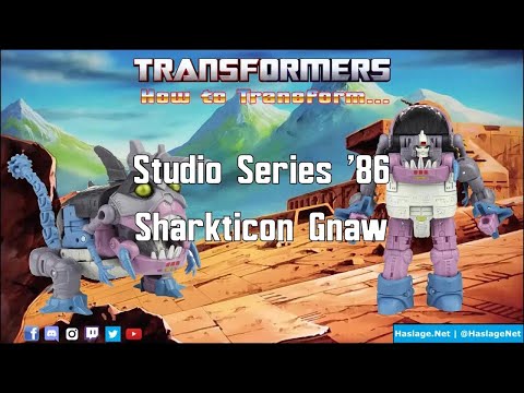 Transformers Studio SeriesThe '86 Movie Deluxe Sharkticon Gnaw