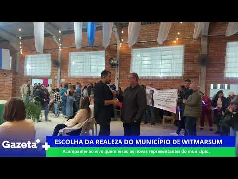 Escolha da Realeza do município de WitmarsumAcompanhe ao vivo quem serão as novas representantes