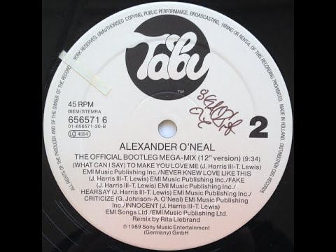 Alexander O'Neal  - The Official Bootleg Megamix (12" version 1991)