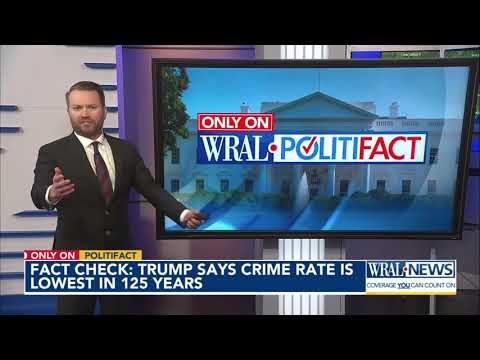 Fact check: Trump says the U.S. crime rate is at its lowest in 125 years