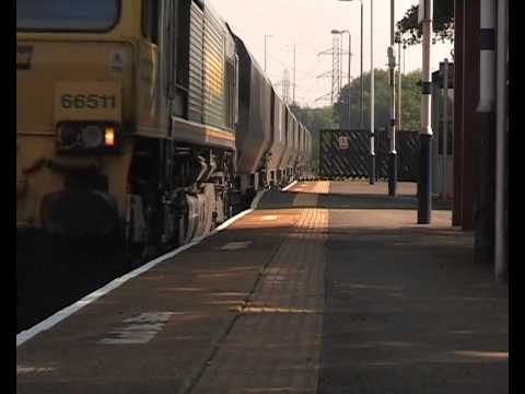 York Yard South to New Cumnock with FLHH 66511 heads West through Blaydon 5th September 2014