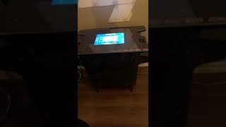 1up arcade cocktail cabinet with riser legs