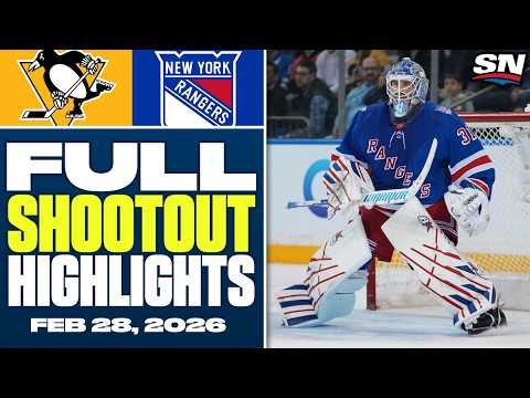 Pittsburgh Penguins at New York Rangers | FULL Shootout Highlights - February 28, 2026