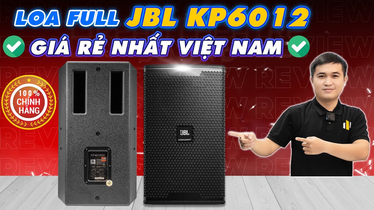 Video sản phẩm Loa karaoke JBL KP 6012 Mỹ (full bass 30cm, 2 loa 2 đường)