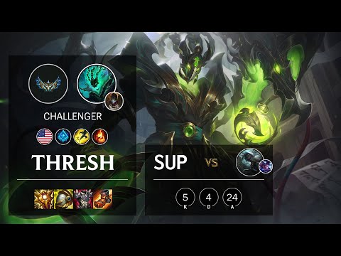 Thresh Support vs Senna - NA Challenger Patch 12.4