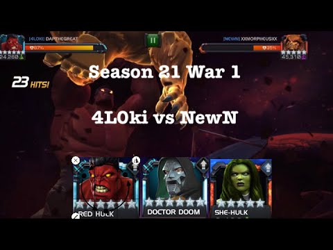 Alliance War!!! Season 21 War 1 - 4L0ki vs NewN