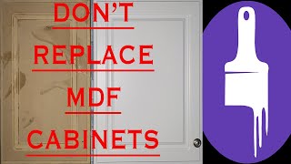 How To Delaminate/de-foil MDF Cabinets