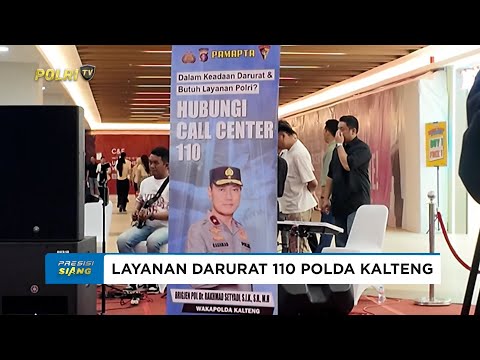 KAPOLDA KALTENG KENALKAN LAYANAN DARURAT 110 KEPADA PENGUNJUNG DUTA MALL PALANGKA RAYA