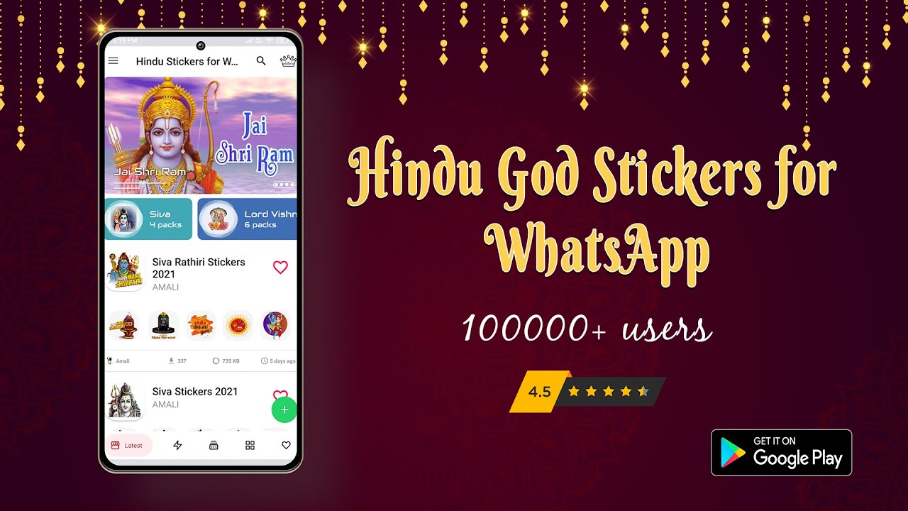 Hindu God Stickers for WhatsApp
