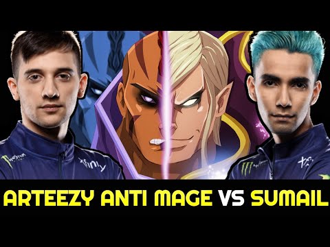 ARTEEZY vs SUMAIL again — Anti Mage vs Invoker 7.28 Dota 2